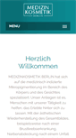 Mobile Screenshot of medizinkosmetik-berlin.de