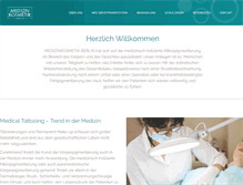 Tablet Screenshot of medizinkosmetik-berlin.de